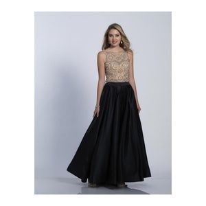 Two Piece Dave & Johnny Prom Dress